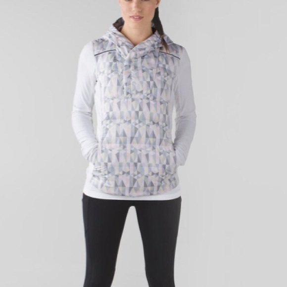 Lululemon Fluff Off Pullover Stained Glass Love White Neutral Blush - Picture 2 of 10